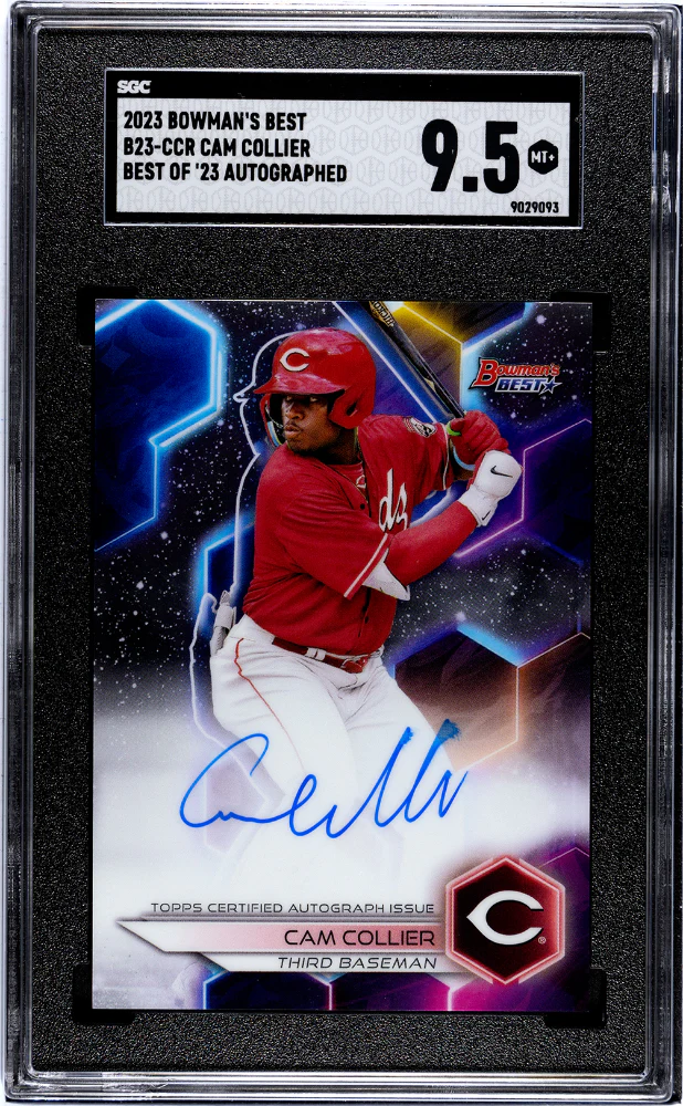 CAM COLLIER #B23-CCR 2023 BOWMAN'S BEST BEST OF '23 AUTO. SGC 9.5 MT+