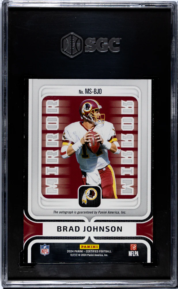 BRAD JOHNSON #MS-BJO 2024 PANINI CERTIFIED MIRROR SIGS. MIRROR BRONZE /99 SGC 8 NM, MT - Image 2