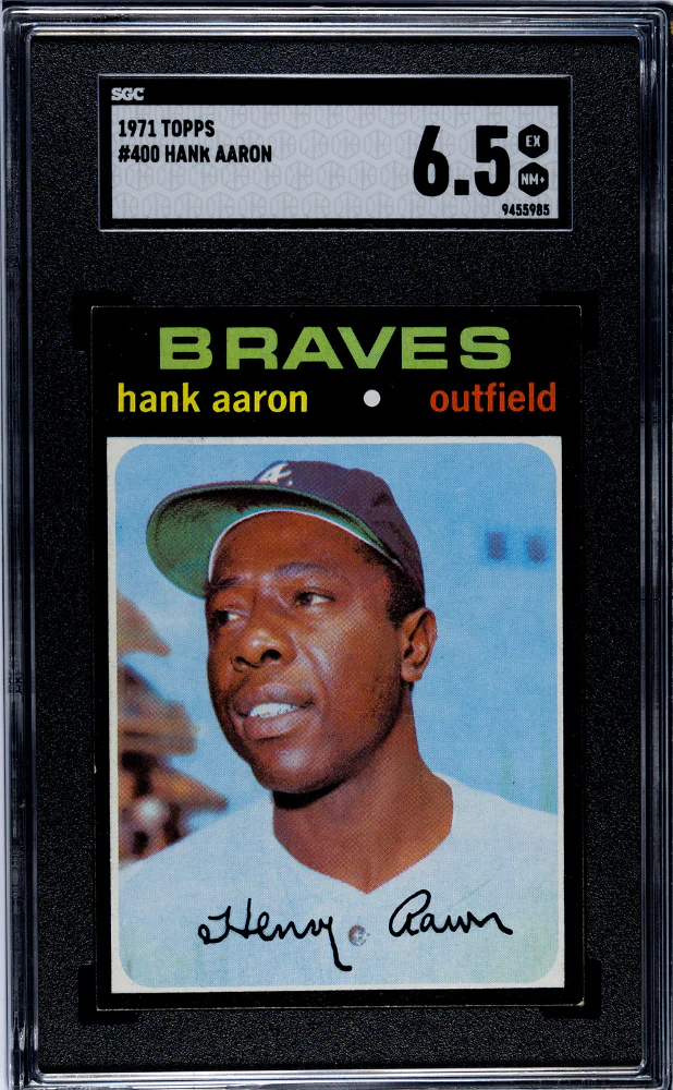 HANK AARON #400 1971 TOPPS - SGC 6.5 EX, NM+
