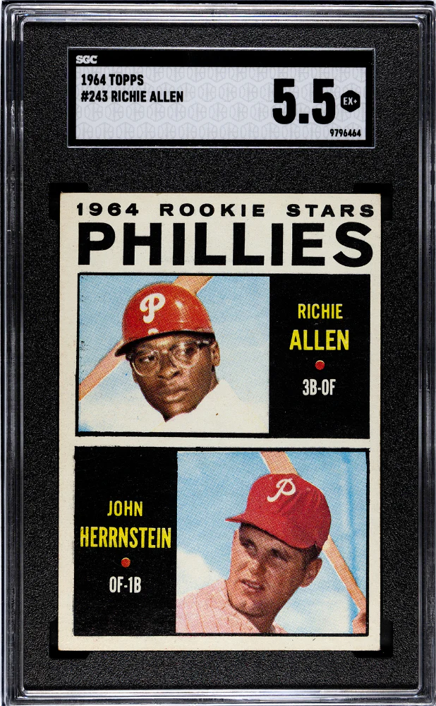 RICHIE ALLEN #243 1964 TOPPS - SGC 5.5 EX+