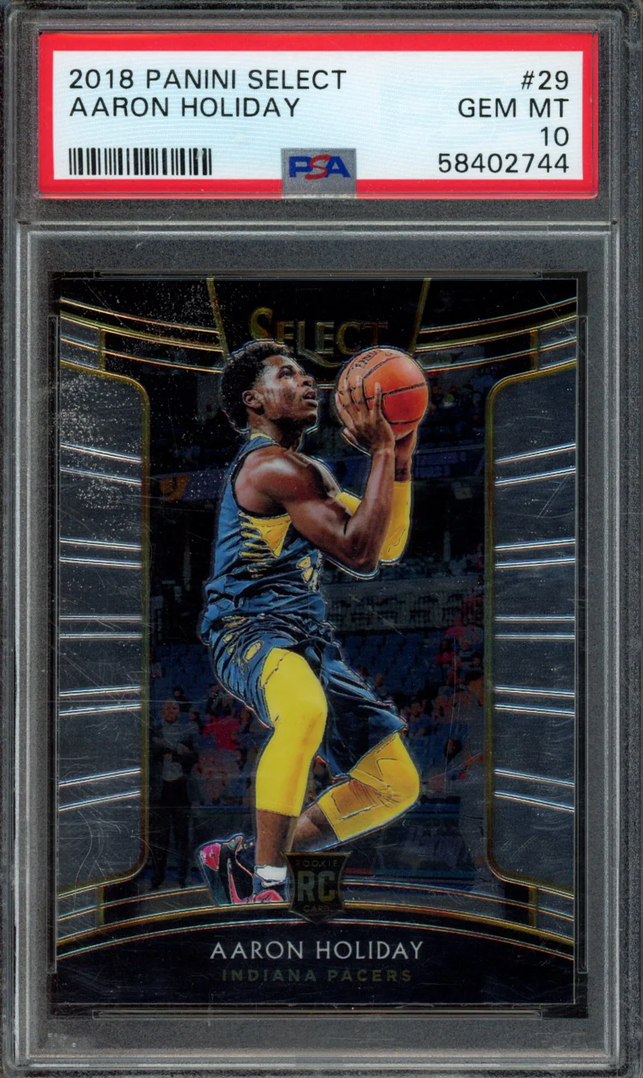 AARON HOLIDAY | 2018 PANINI SELECT | PSA GEM MT 10