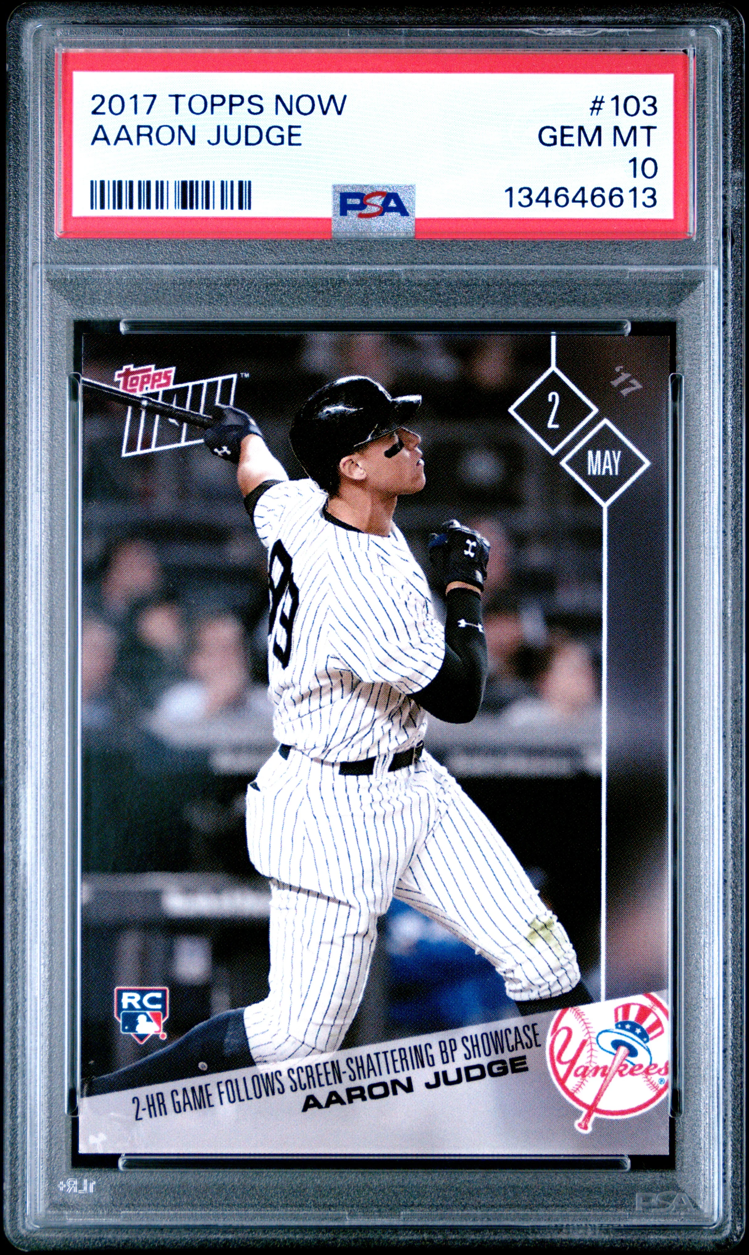 AARON JUDGE | 2017 TOPPS NOW 103 | PSA GEM MT 10