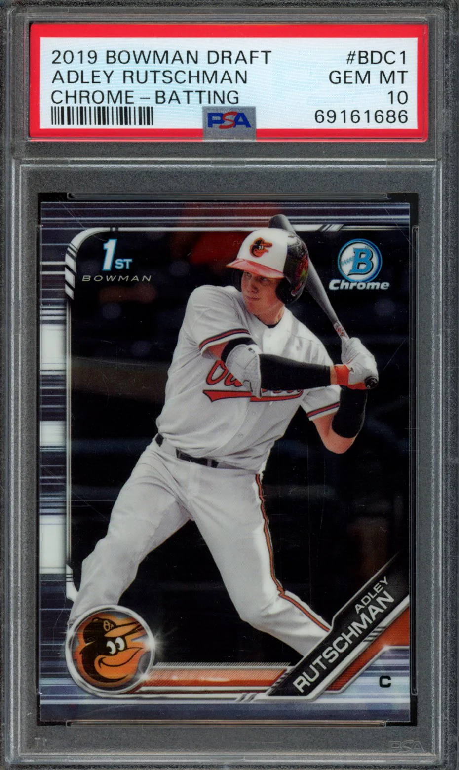 ADLEY RUTSCHMAN | 2019 BOWMAN DRAFT | PSA GEM MT 10