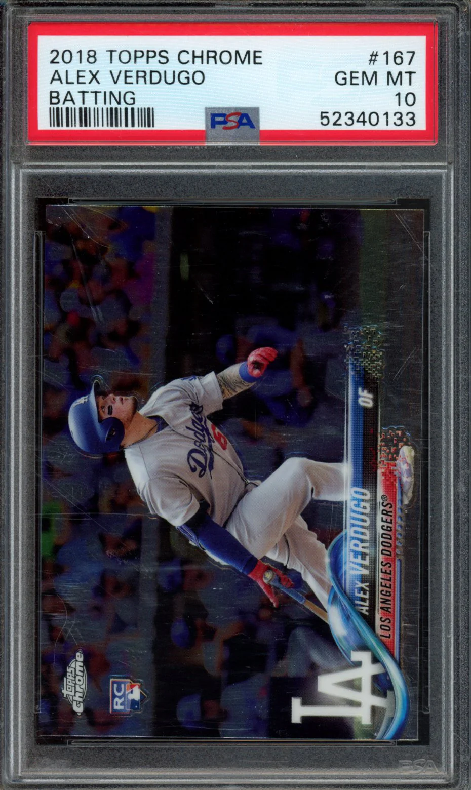 ALEX VERDUGO | 2018 TOPPS CHROME | PSA GEM MT 10
