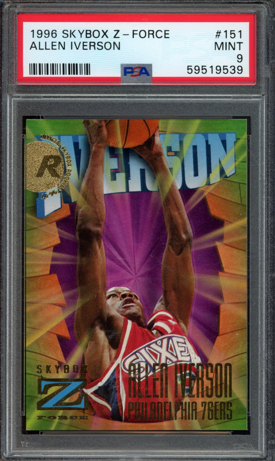 ALLEN IVERSON | 1996 SKYBOX Z-FORCE | PSA MINT 9