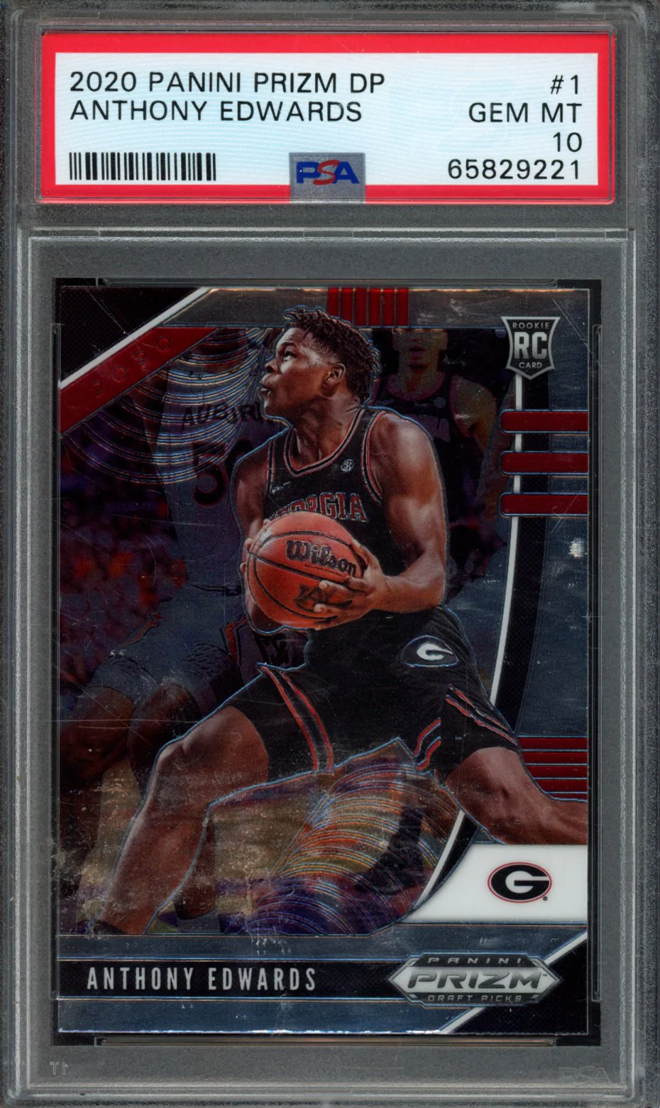 ANTHONY EDWARDS | 2020 PANINI PRIZM DRAFT PICKS | PSA GEM MT 10