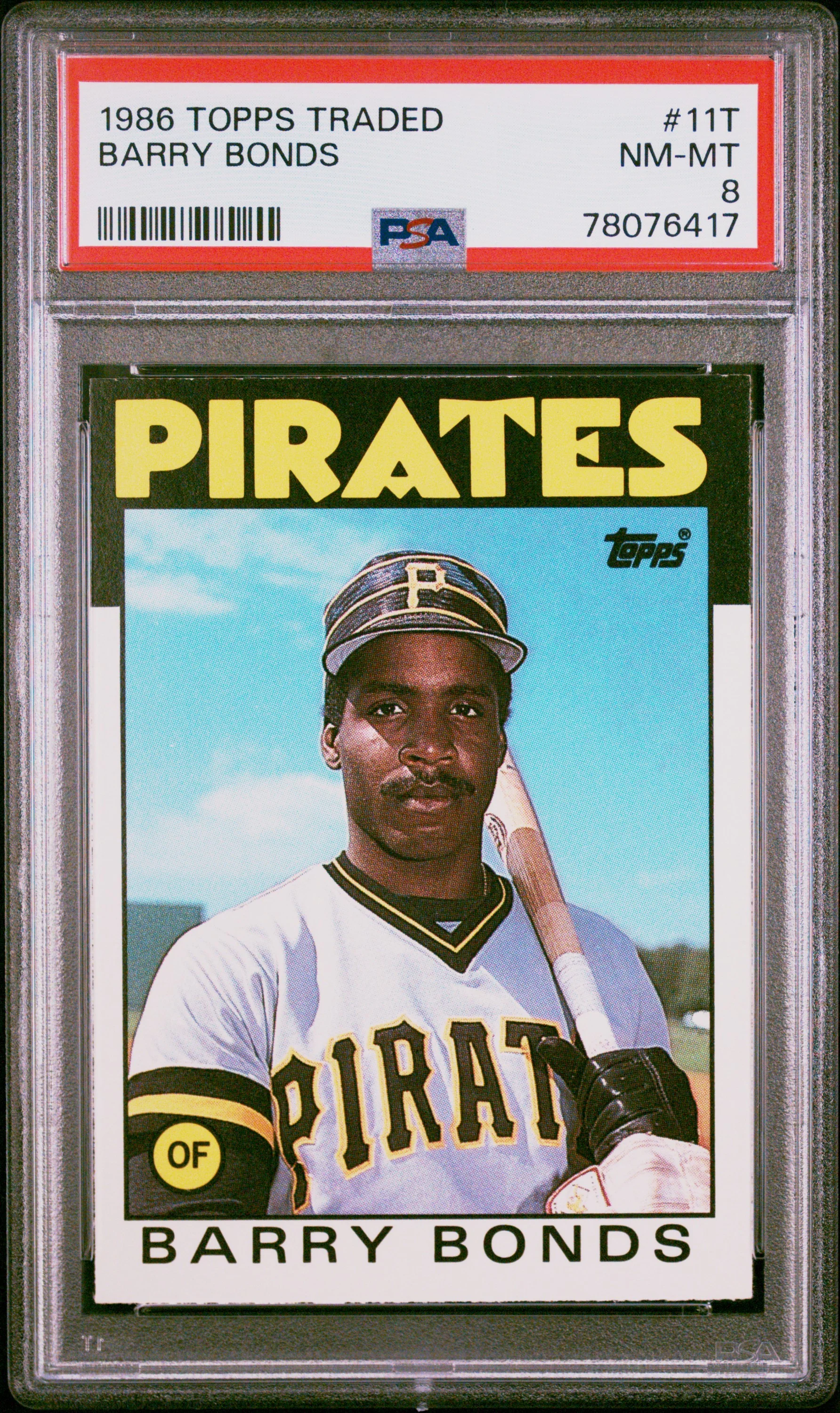 BARRY BONDS | 1986 TOPPS TRADED 11T | PSA NM-MT 8
