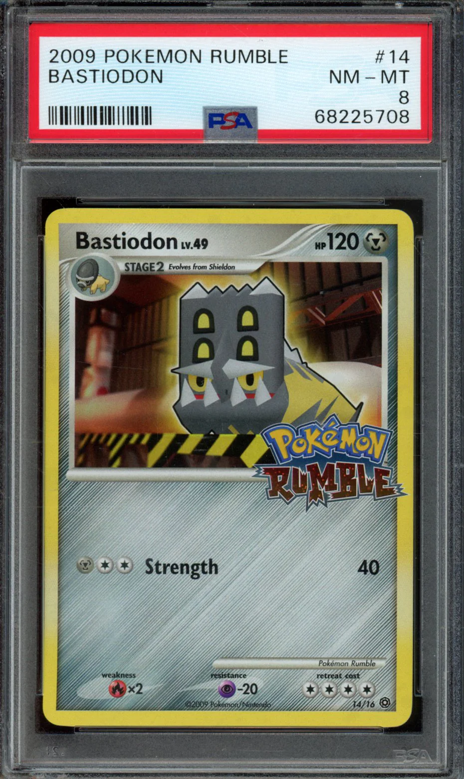 BASTIODON | 2009 POKEMON RUMBLE | PSA NM-MT 8