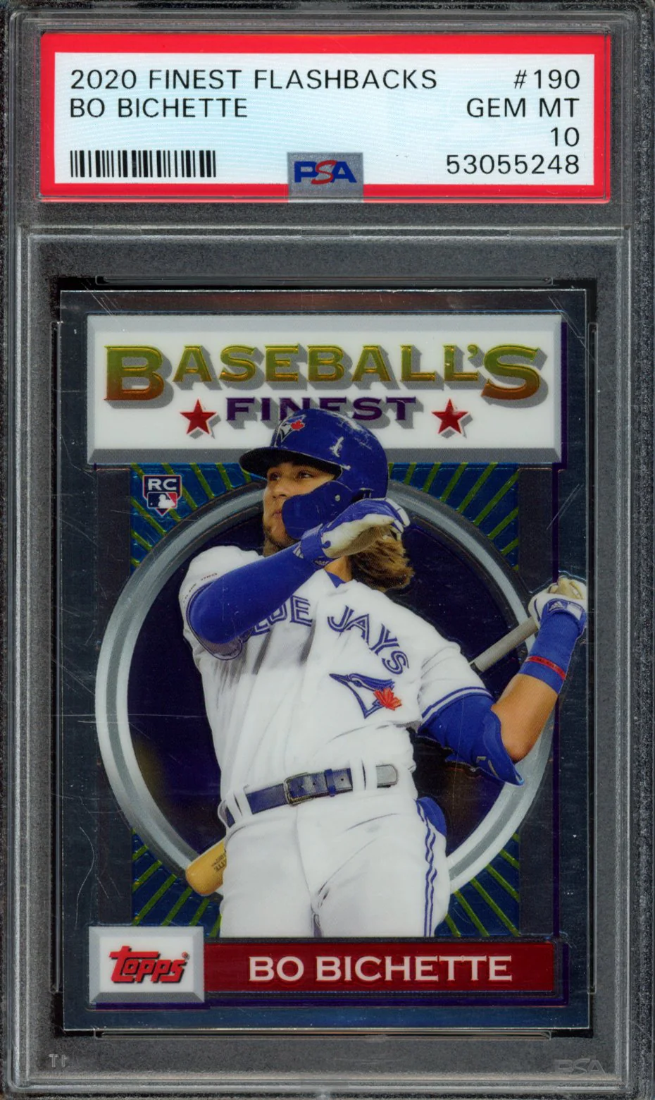 BO BICHETTE | 2020 TOPPS FINEST FLASHBACKS | PSA GEM MT 10