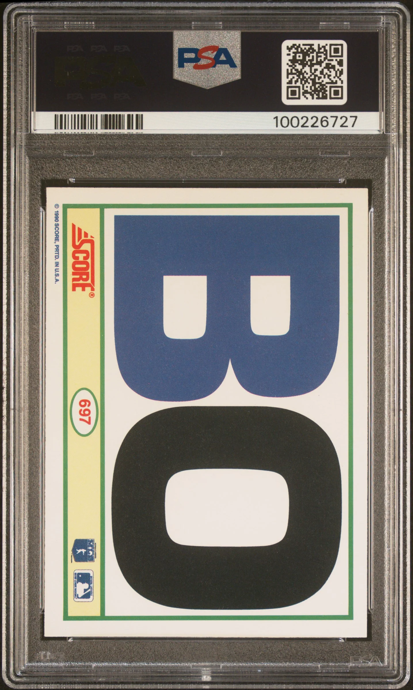 BO JACKSON | 1990 SCORE 697 | PSA NM-MT 8 - Image 2