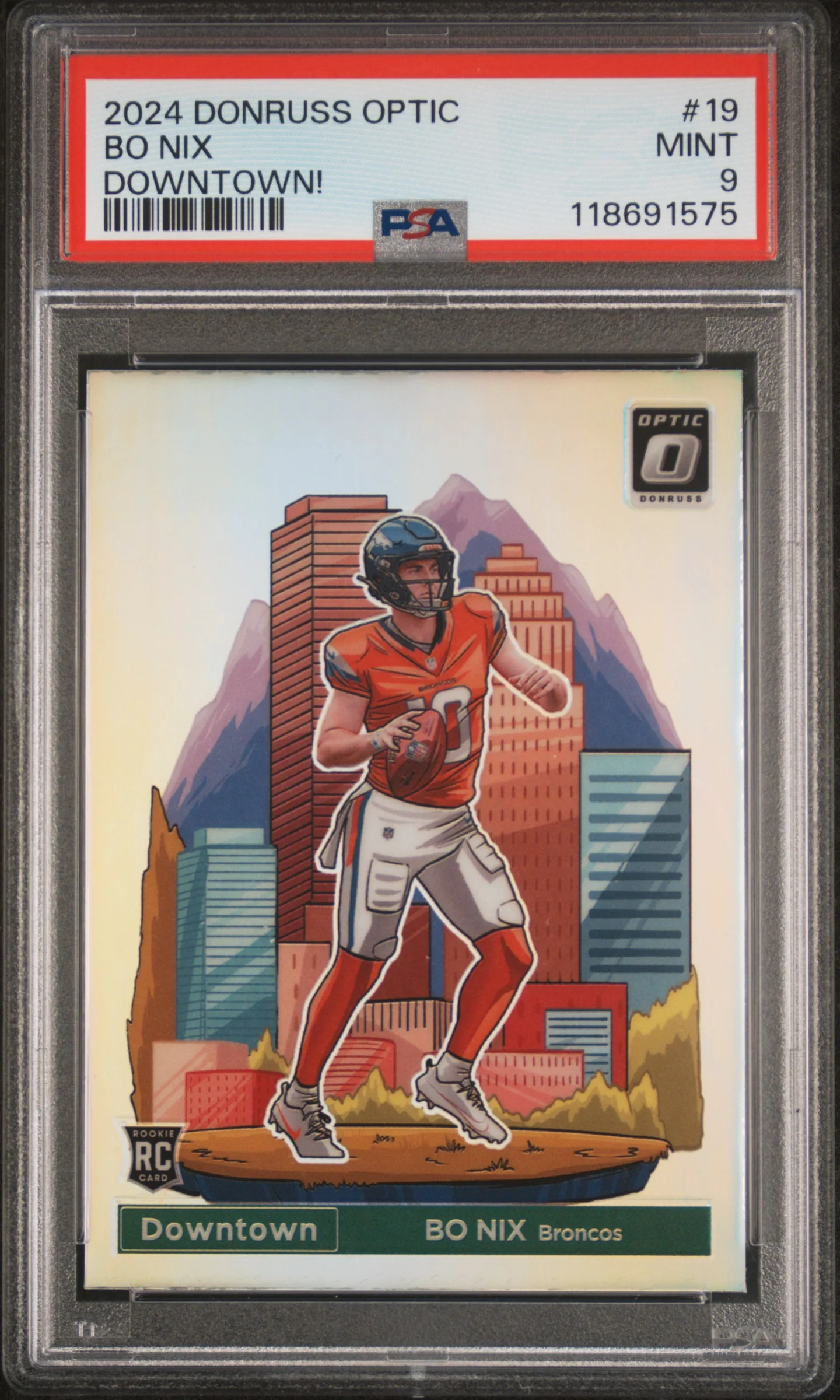 BO NIX | 2024 PANINI DONRUSS OPTIC DOWNTOWN! 19 | PSA MINT 9