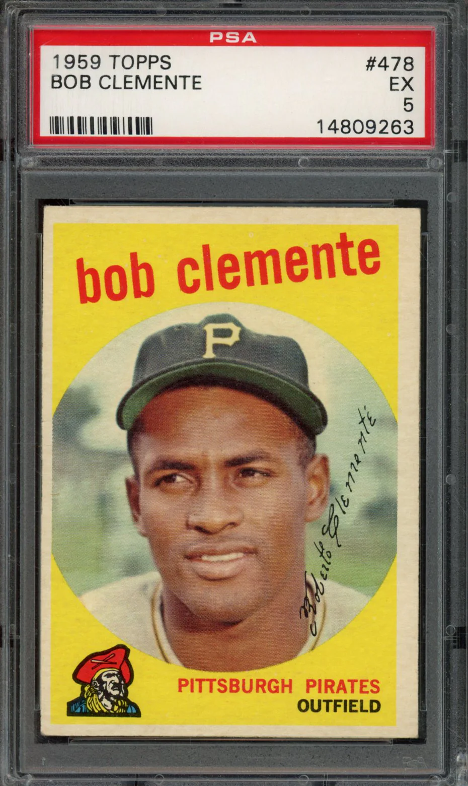 BOB CLEMENTE | 1959 TOPPS | PSA EX 5