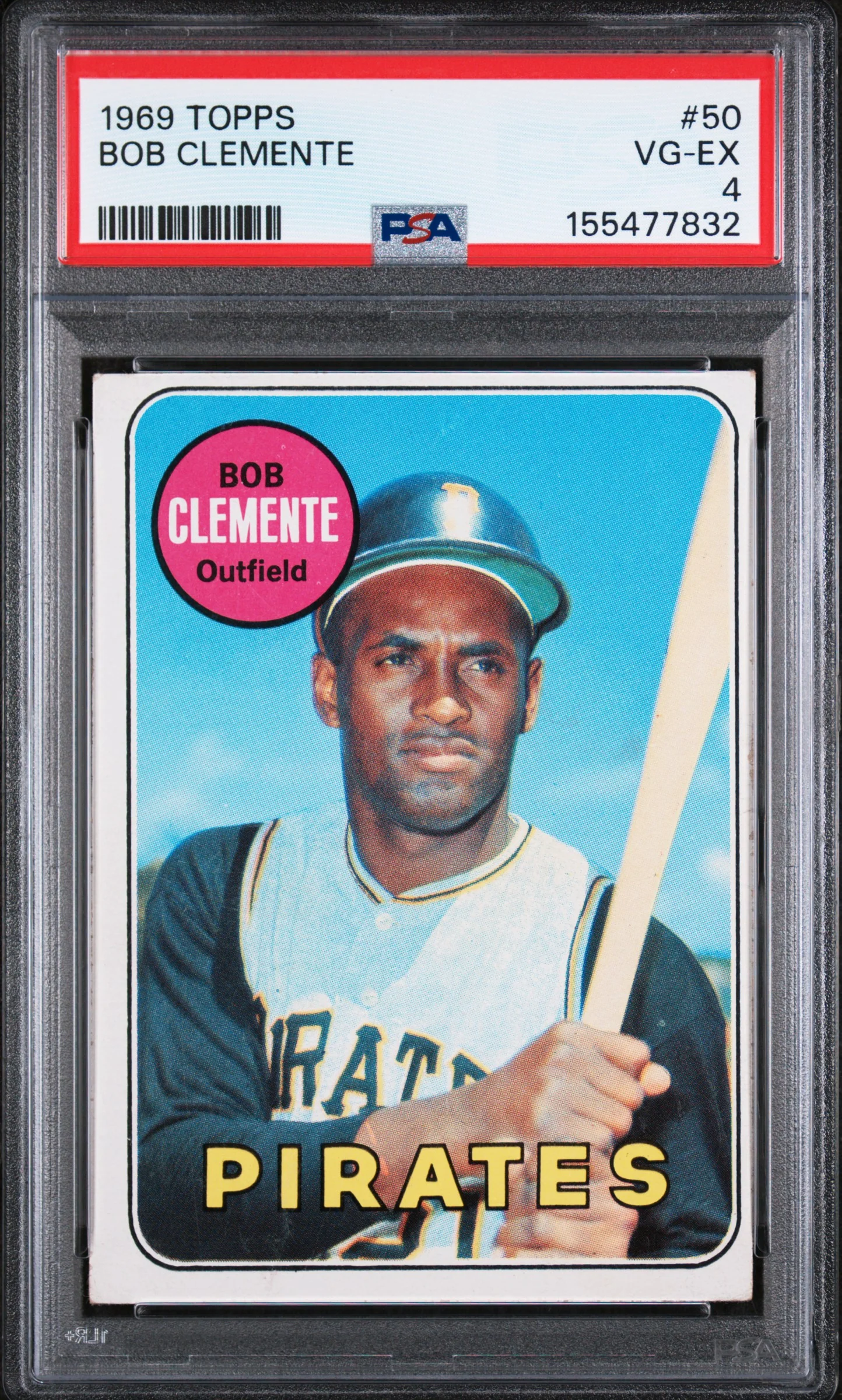 BOB CLEMENTE | 1969 TOPPS 50 | PSA VG-EX 4