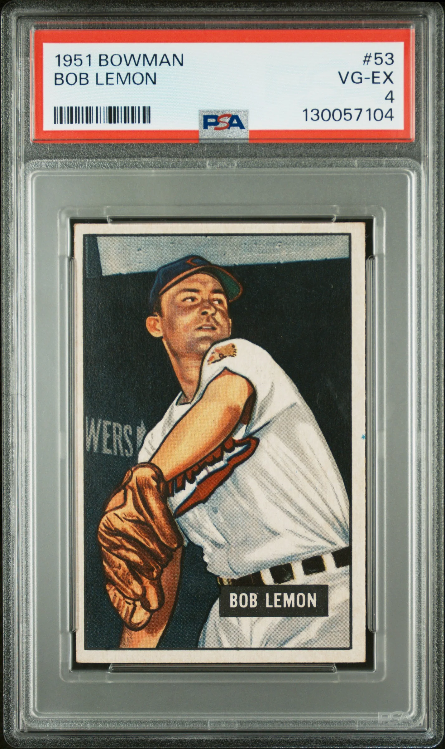 BOB LEMON | 1951 BOWMAN 53 | PSA VG-EX 4
