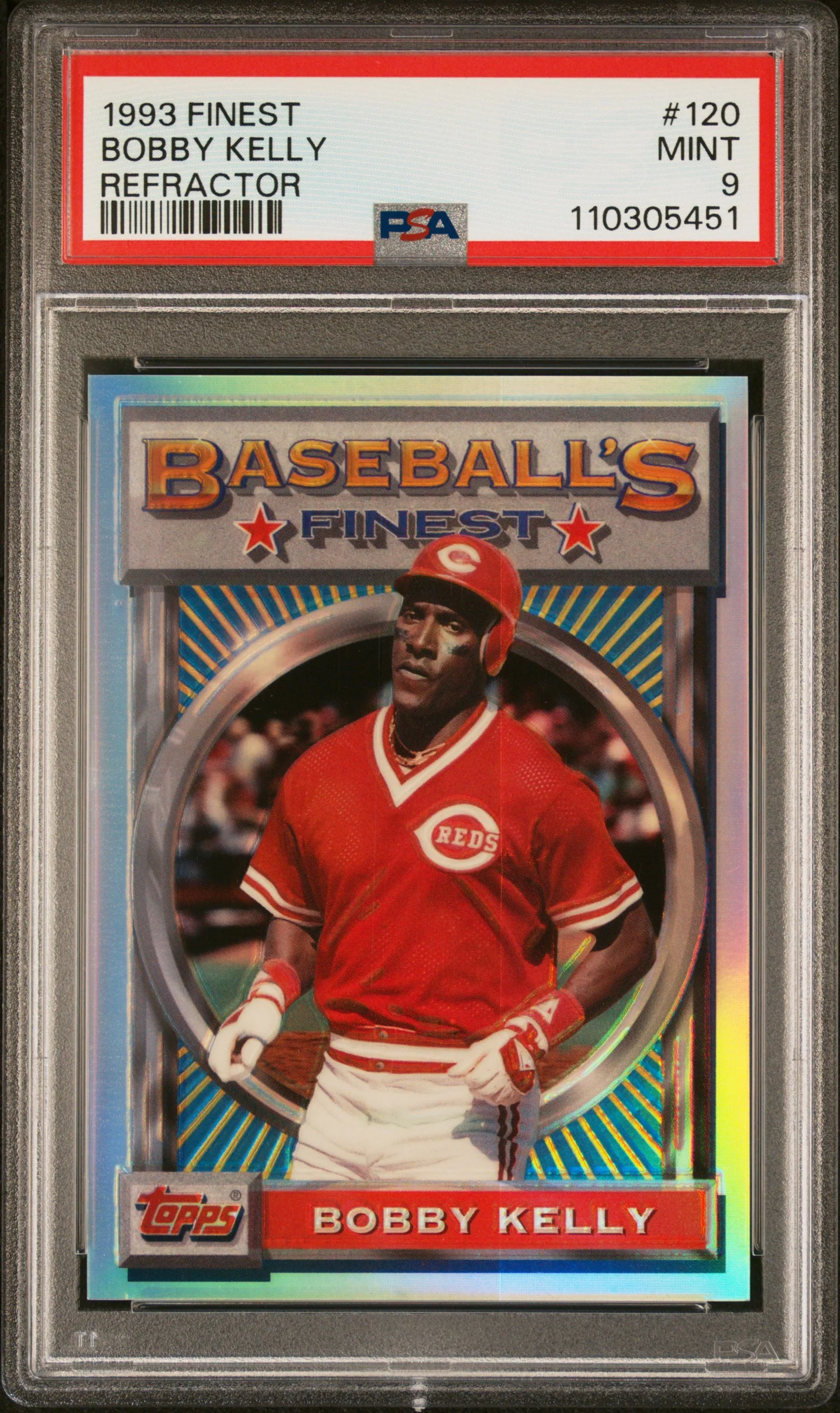 BOBBY KELLY | 1993 FINEST 120 | REFRACTOR | PSA MINT 9