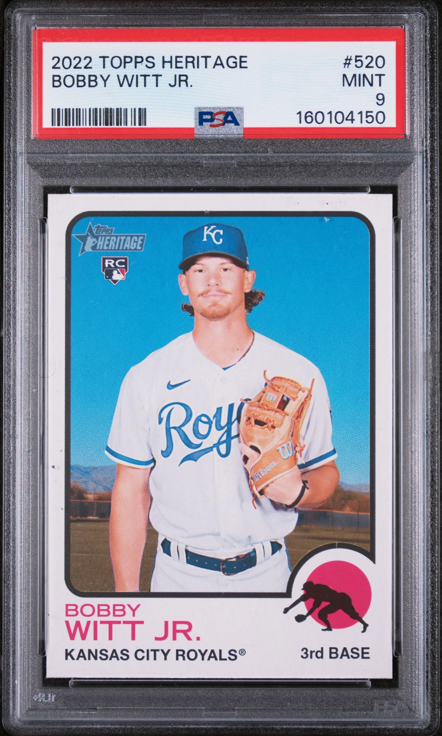 BOBBY WITT JR. | 2022 TOPPS HERITAGE 520 | PSA MINT 9