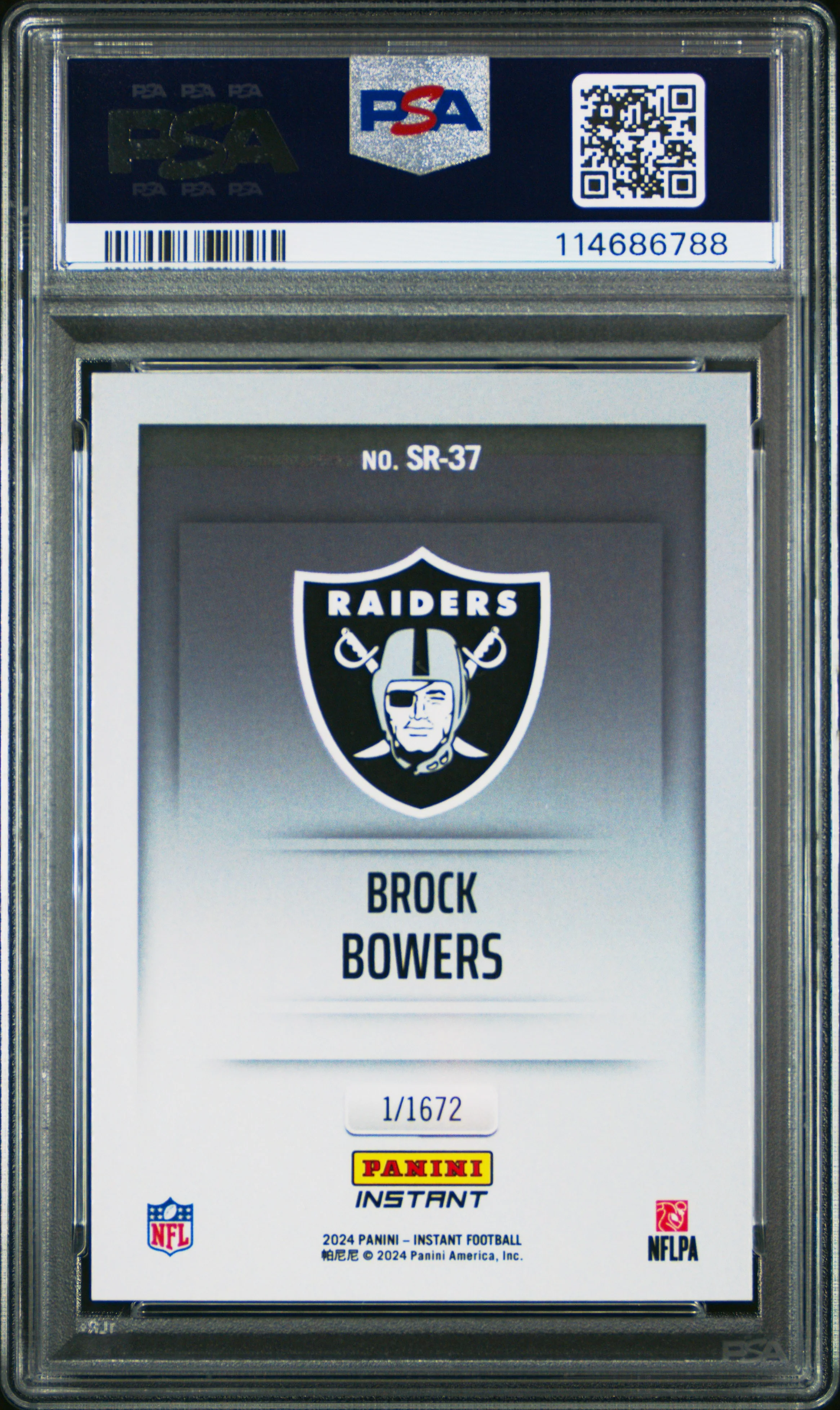 BROCK BOWERS | 2024 PANINI INSTANT STUDIO ROOKIES SR37 | PSA GEM MT 10 - Image 2