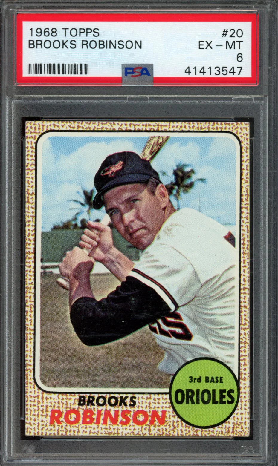 BROOKS ROBINSON | 1968 TOPPS | PSA EX-MT 6