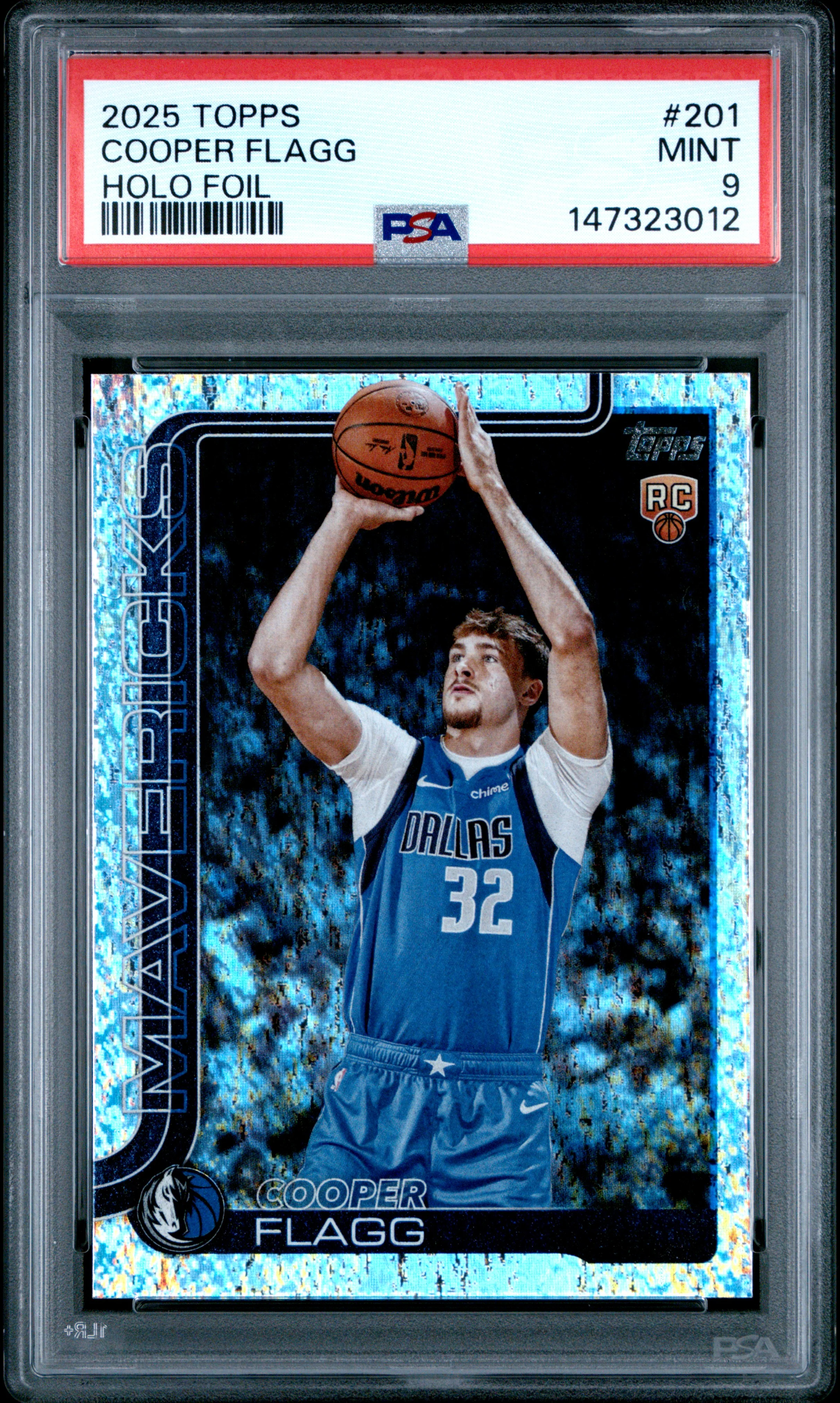 COOPER FLAGG | 2025 TOPPS 201 | HOLO FOIL | PSA MINT 9