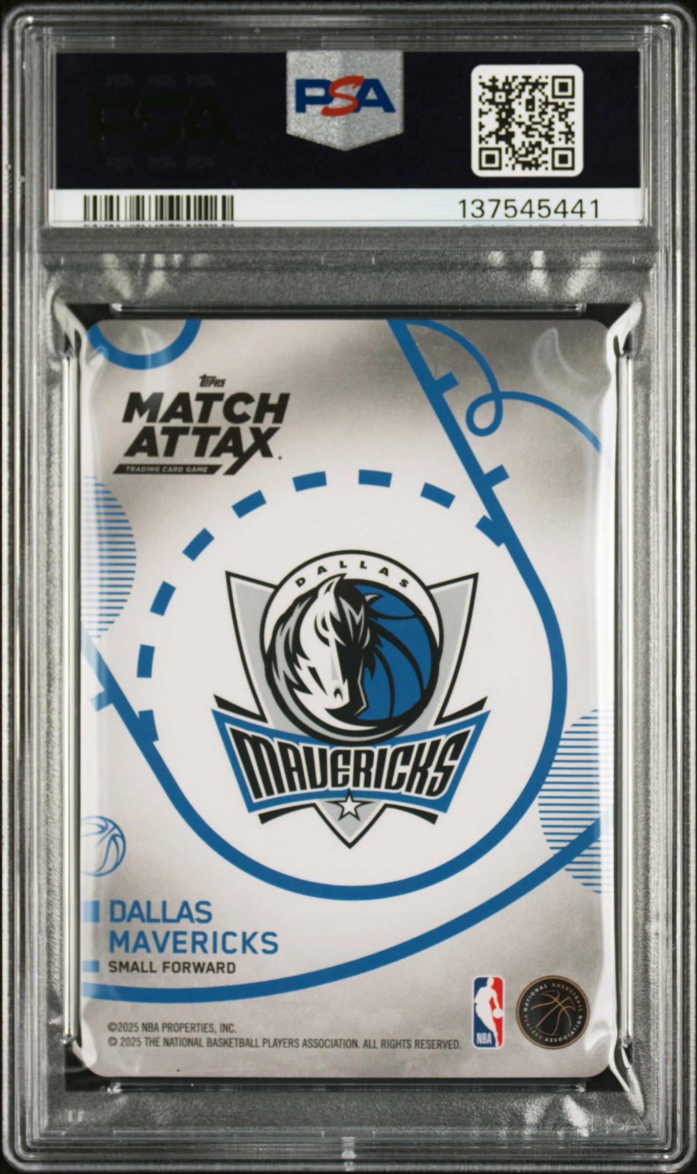 COOPER FLAGG | 2025 TOPPS MATCH ATTAX 121 | PSA GEM MT 10 - Image 2