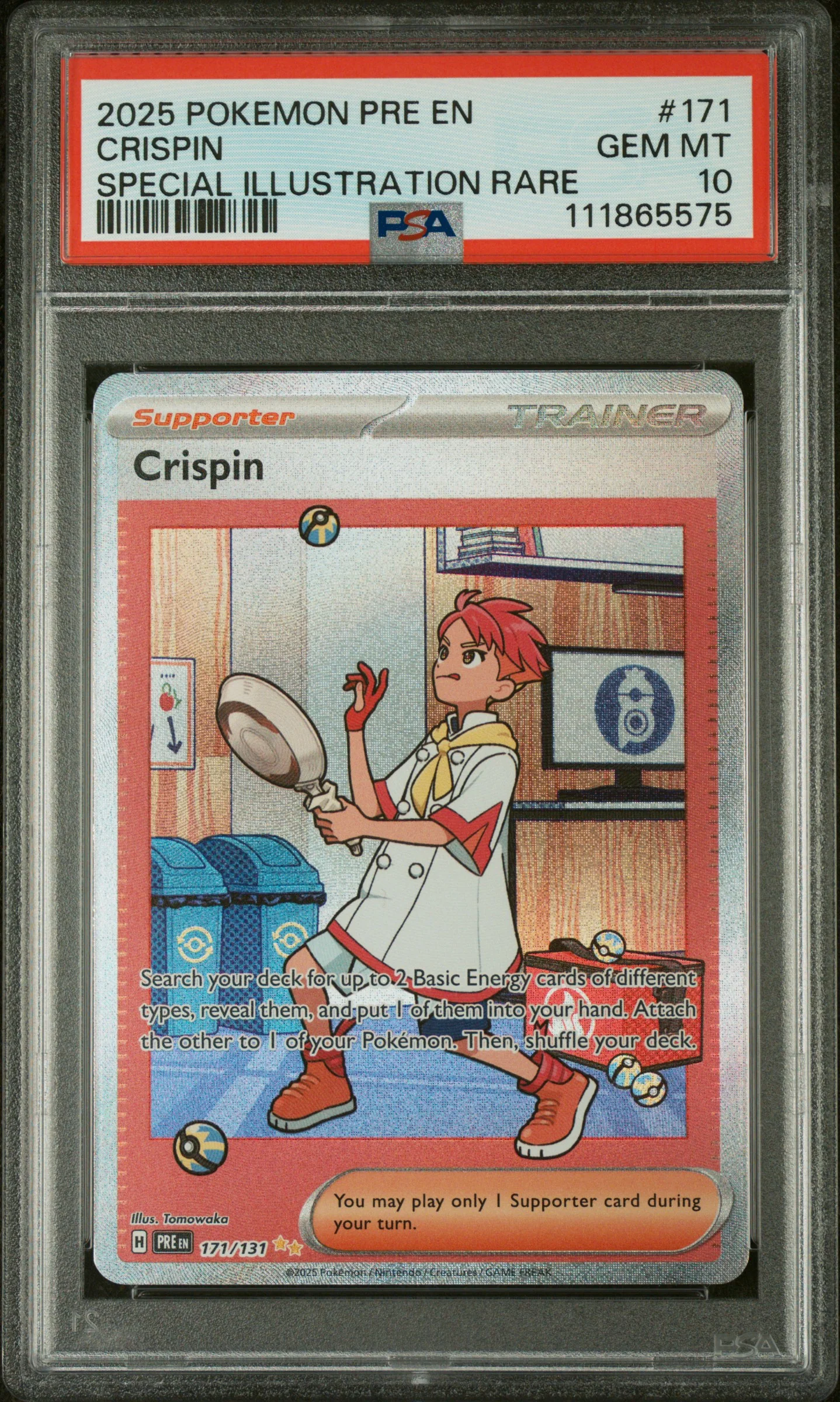 CRISPIN | 2025 POKEMON PRE EN-PRISMATIC EVOLUTIONS 171 | SPECIAL ILLUSTRATION RARE | PSA GEM MT 10