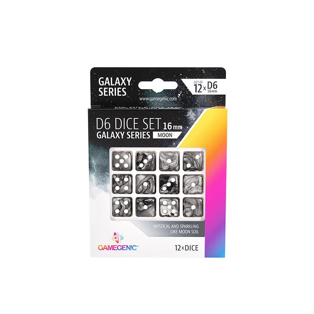D6 Dice Set 16 mm (12 pcs) Galaxy Series - Image 2