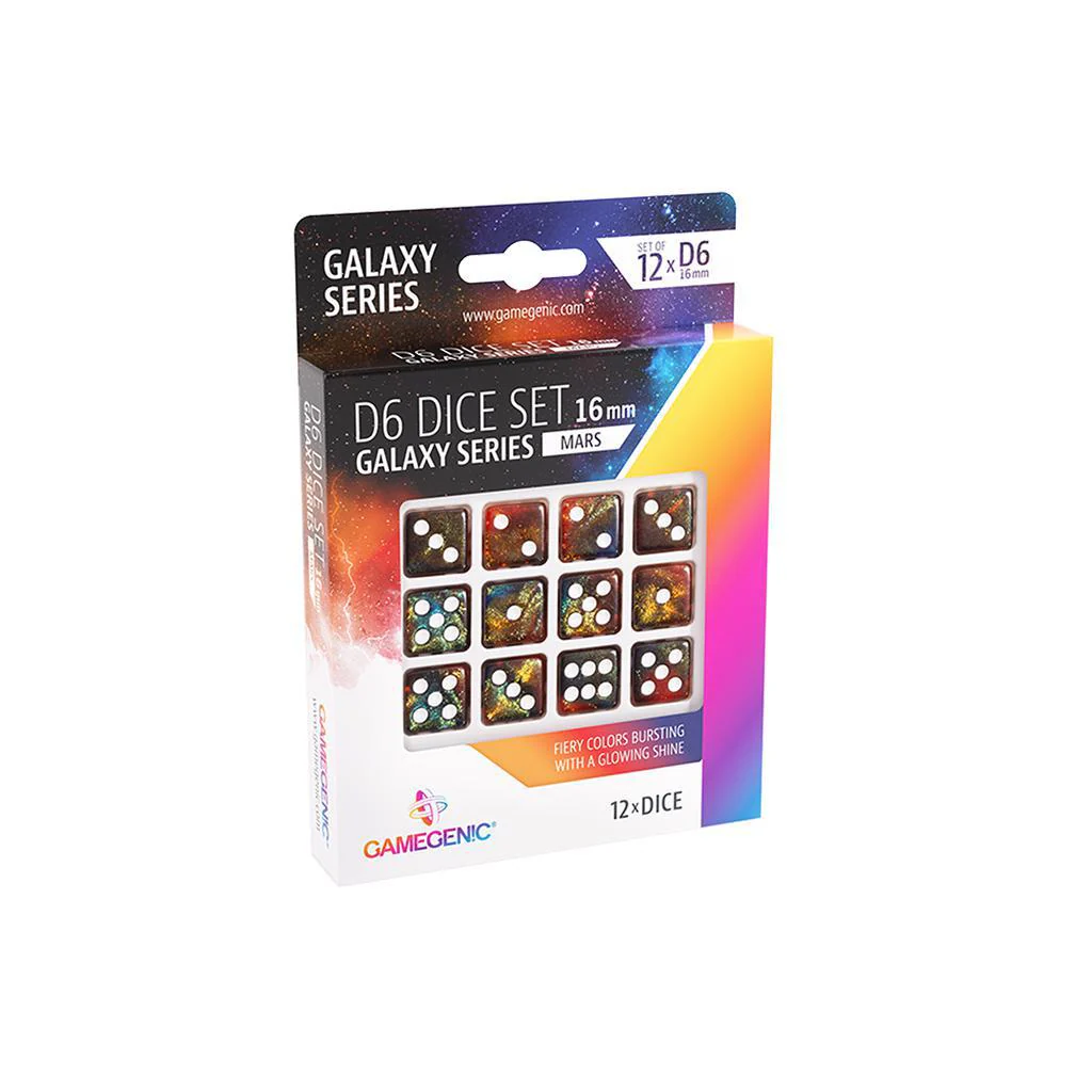D6 Dice Set 16 mm (12 pcs) Galaxy Series - Image 3