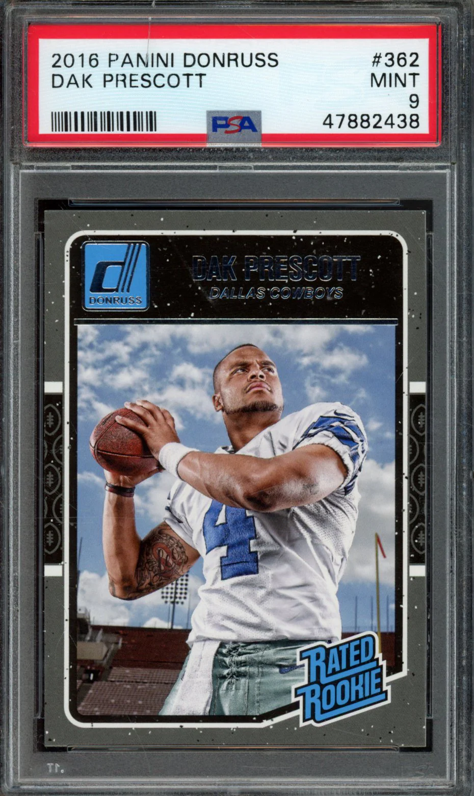 DAK PRESCOTT | 2016 PANINI DONRUSS | PSA MINT 9