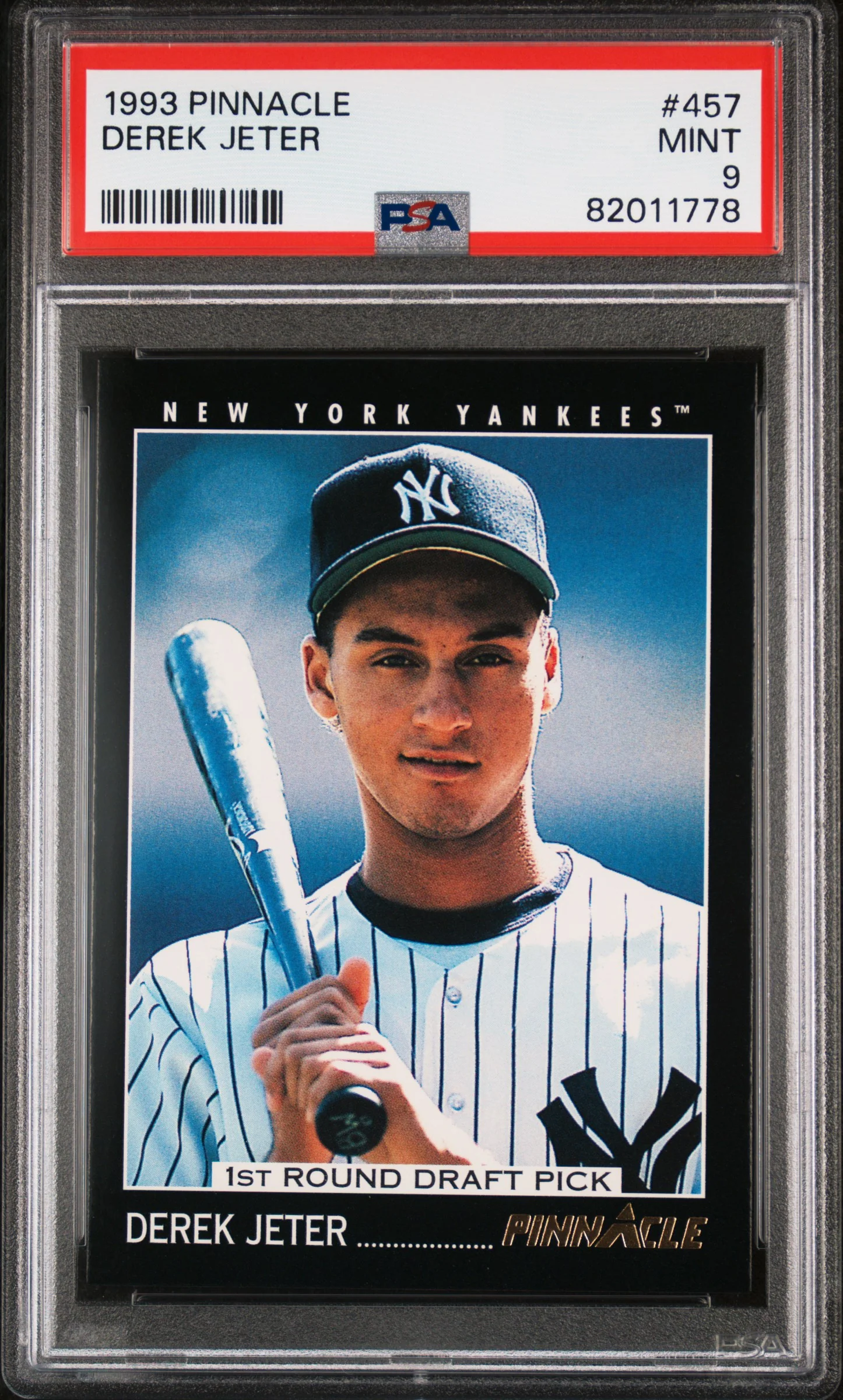 DEREK JETER | 1993 PINNACLE 457 | PSA MINT 9
