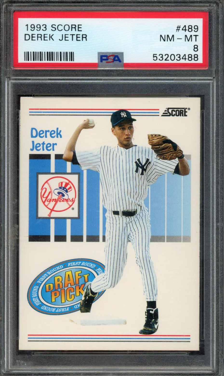 DEREK JETER | 1993 SCORE | PSA NM-MT 8