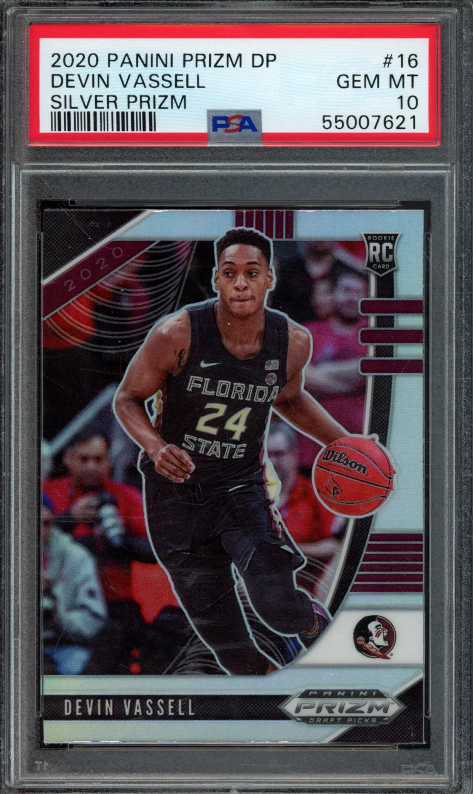 DEVIN VASSELL | 2020 PANINI PRIZM DRAFT PICKS | PSA GEM MT 10