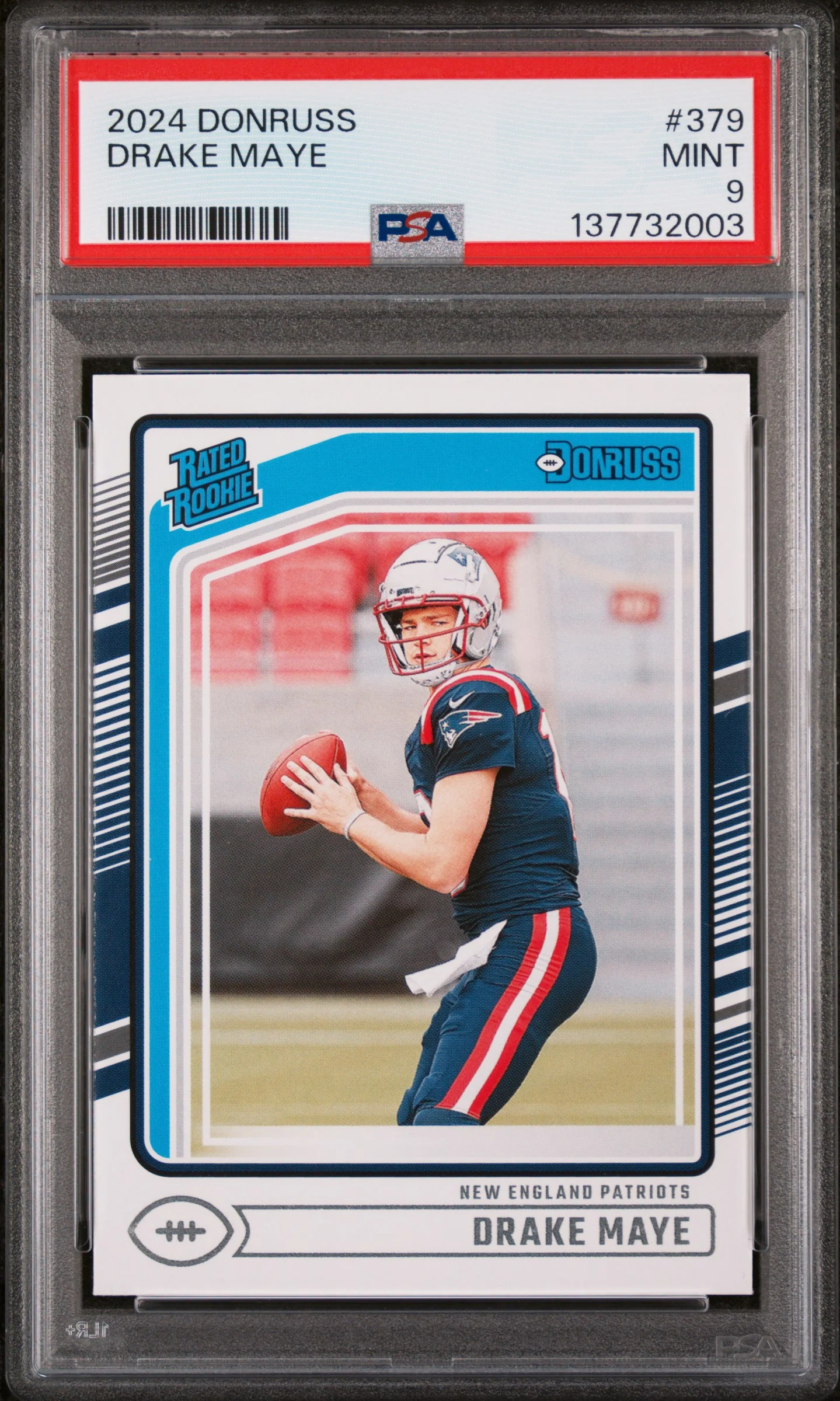 DRAKE MAYE | 2024 PANINI DONRUSS 379 | PSA MINT 9
