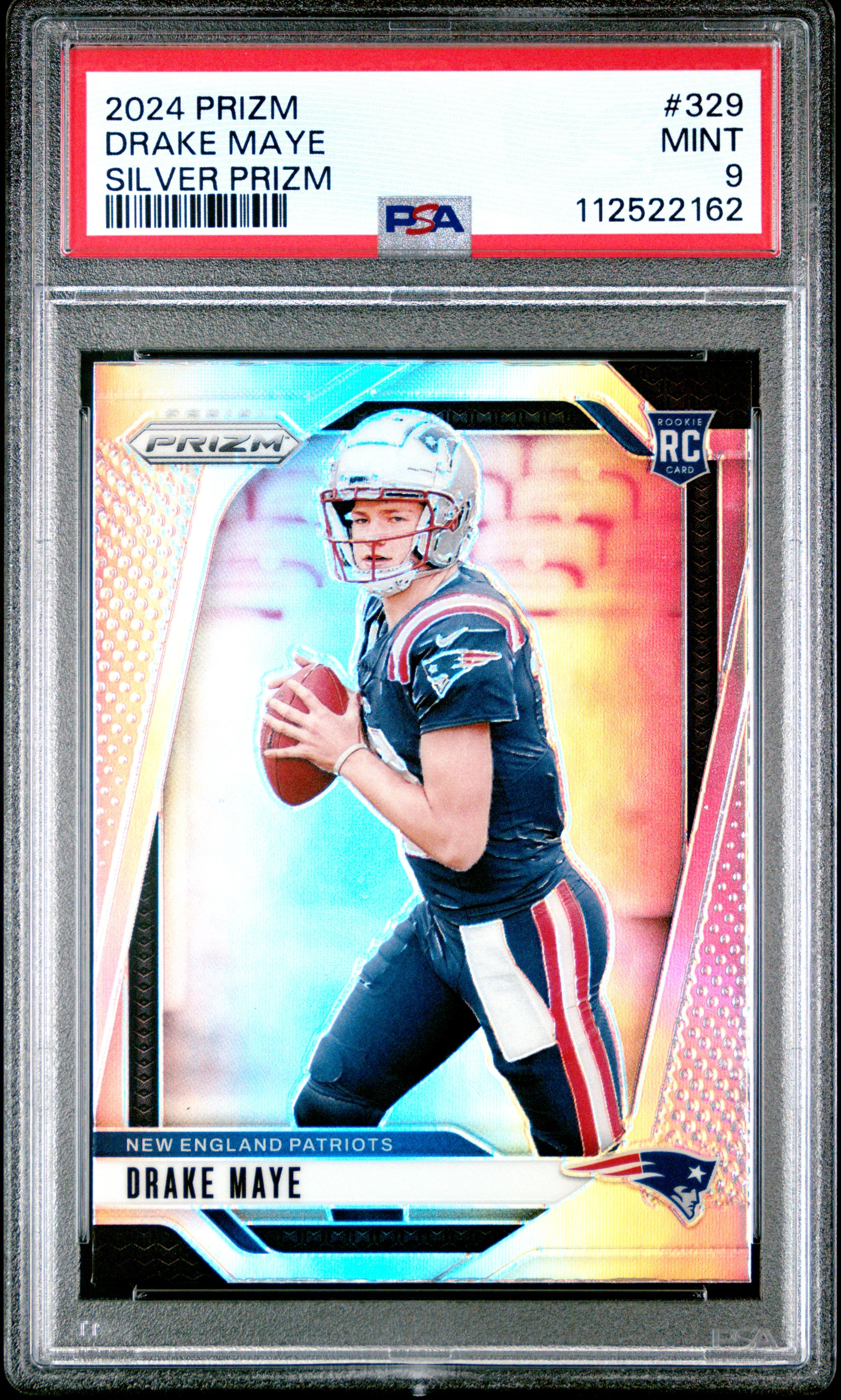 DRAKE MAYE | 2024 PANINI PRIZM 329 | SILVER PRIZM | PSA MINT 9