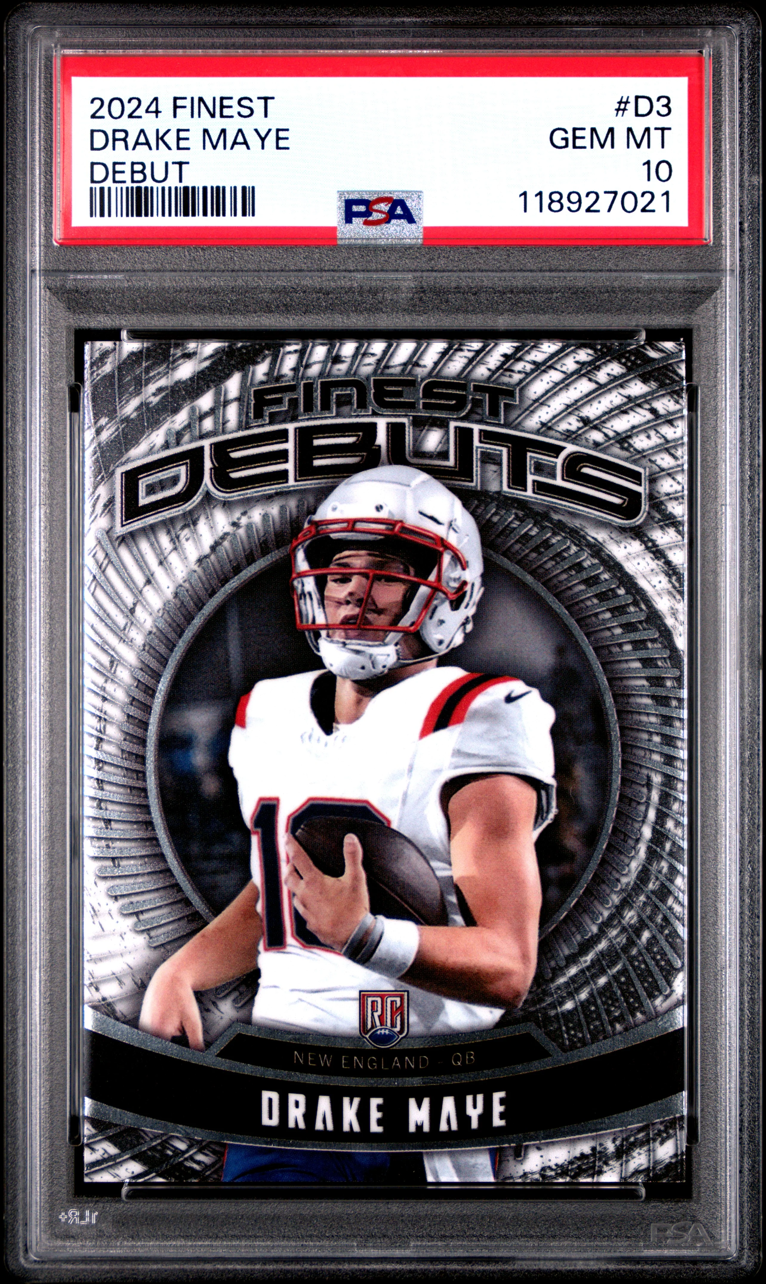DRAKE MAYE | 2024 TOPPS FINEST DEBUT D3 | PSA GEM MT 10