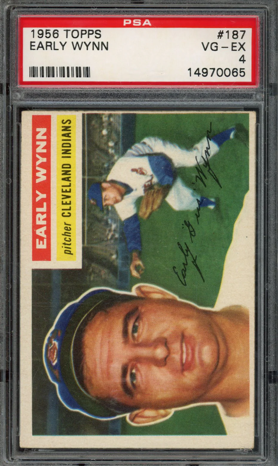 EARLY WYNN | 1956 TOPPS | PSA VG-EX 4