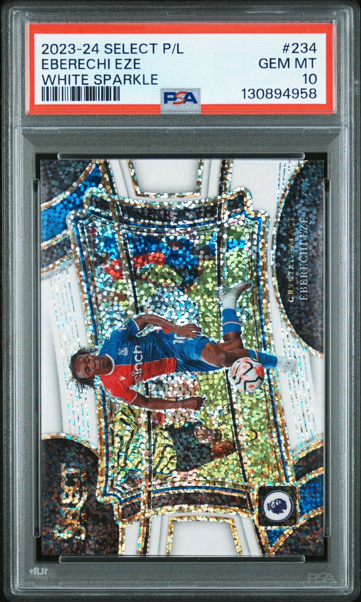 EBERECHI EZE | 2023-24 PANINI SELECT PREMIER LEAGUE 234 | WHITE SPARKLE | PSA GEM MT 10