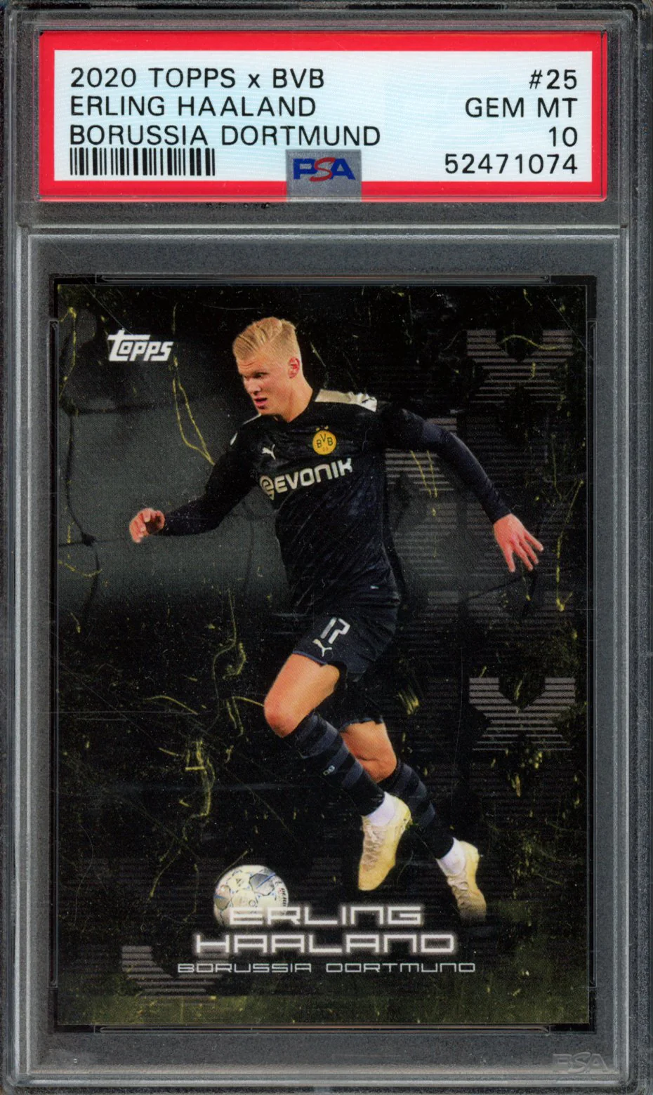 ERLING HAALAND | 2020 TOPPS x BVB BORUSSIA DORTMUND | PSA GEM MT 10