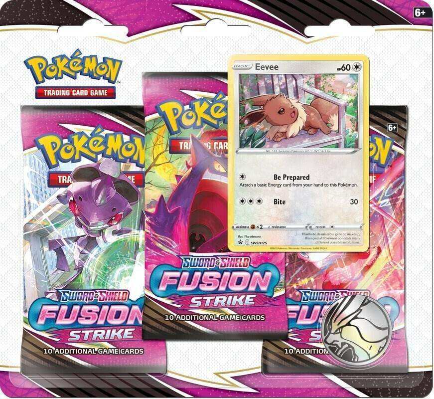 Fusion Strike 3 Pack Pokemon Blister
