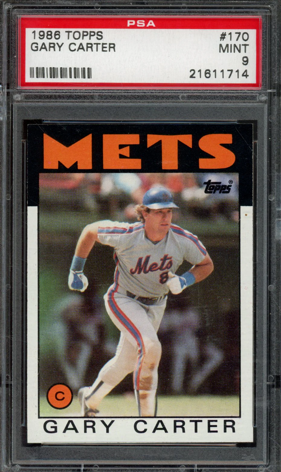 GARY CARTER | 1986 TOPPS | PSA MINT 9