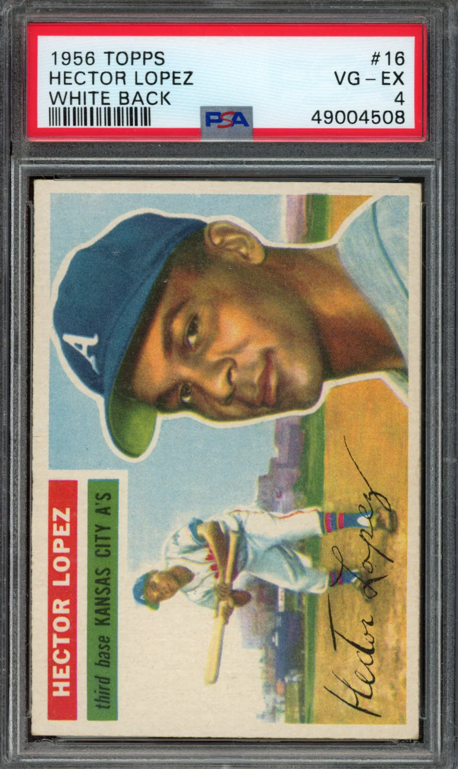 HECTOR LOPEZ | 1956 TOPPS | PSA VG-EX 4