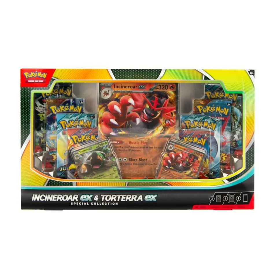 Incineroar ex & Torterra ex Special Collection Pokemon Box