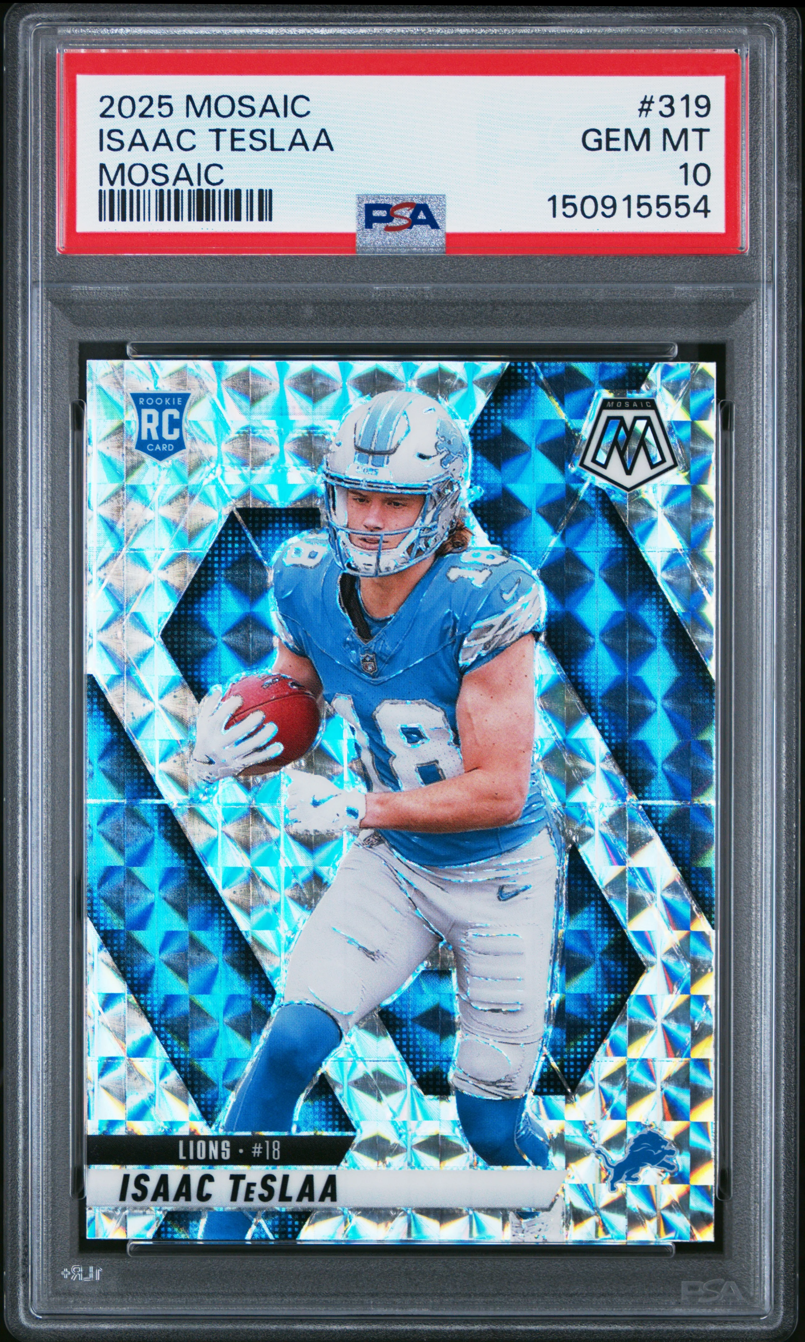 ISAAC TESLAA | 2025 PANINI MOSAIC 319 | MOSAIC | PSA GEM MT 10