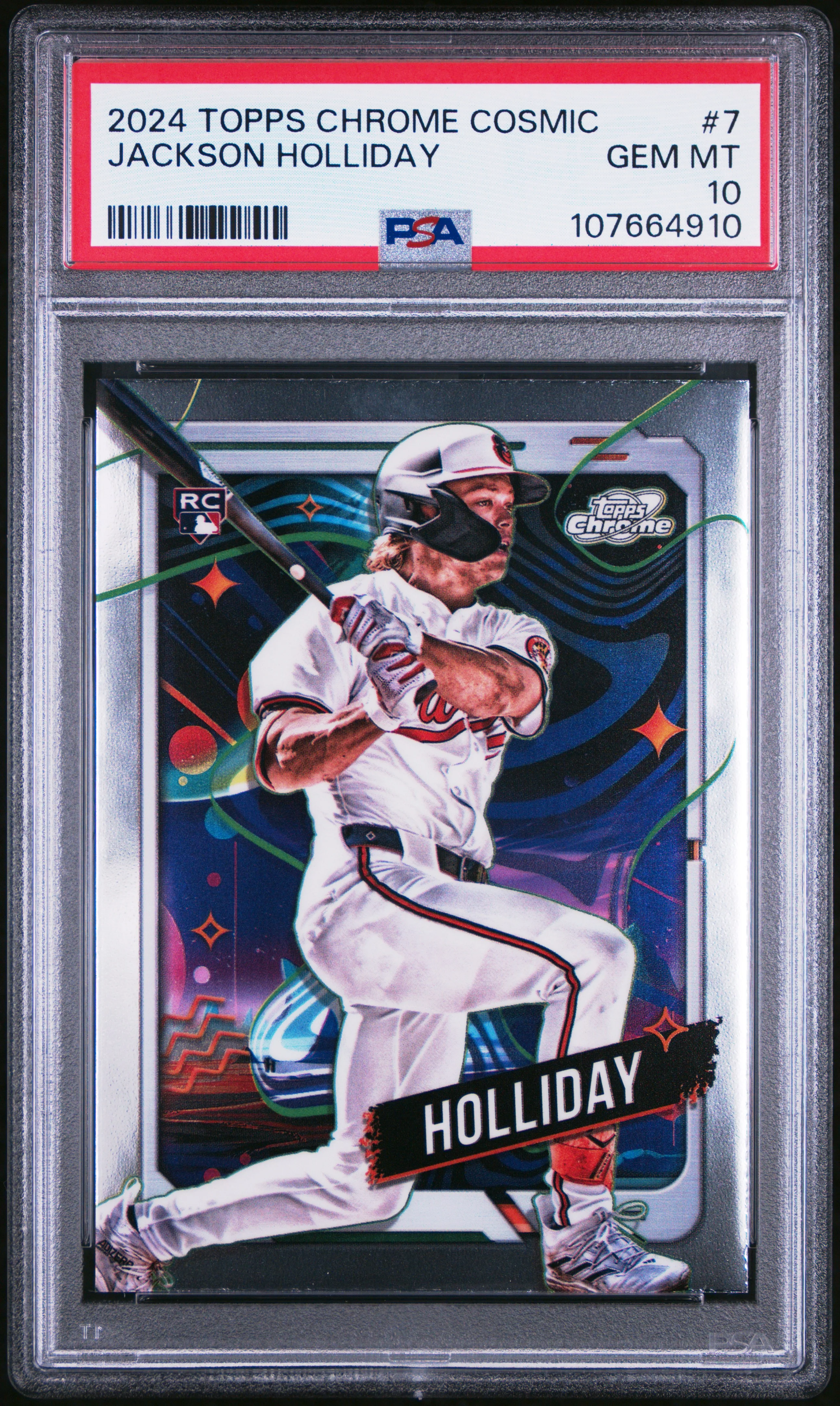 JACKSON HOLLIDAY | 2024 TOPPS COSMIC CHROME 7 | PSA GEM MT 10
