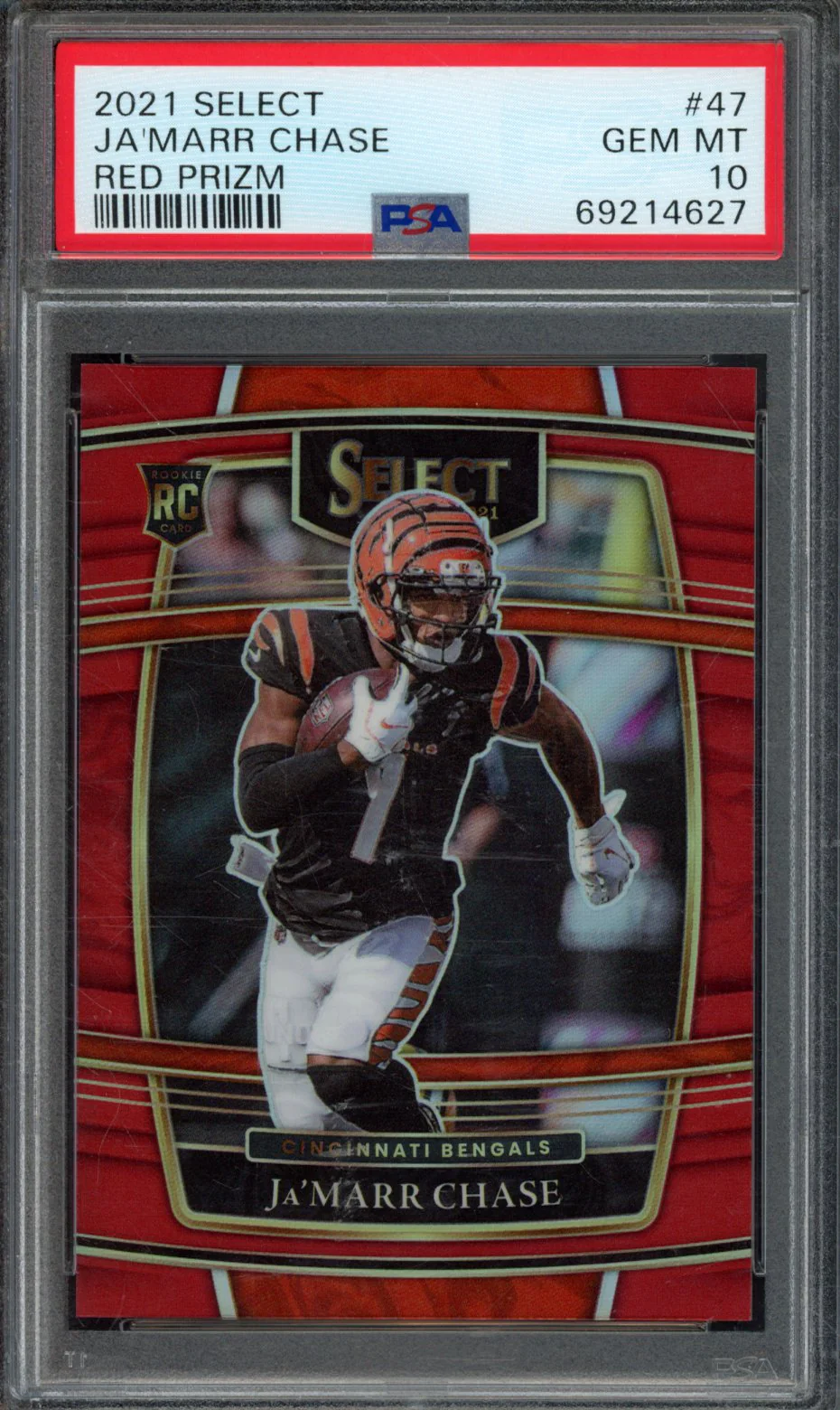 Ja'MARR CHASE | 2021 PANINI SELECT | PSA GEM MT 10