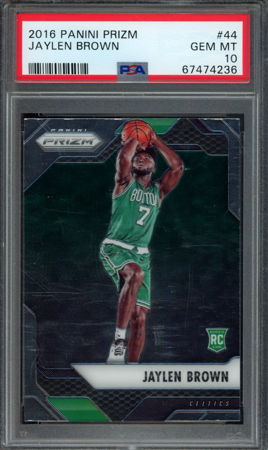 JAYLEN BROWN | 2016 PANINI PRIZM | PSA GEM MT 10
