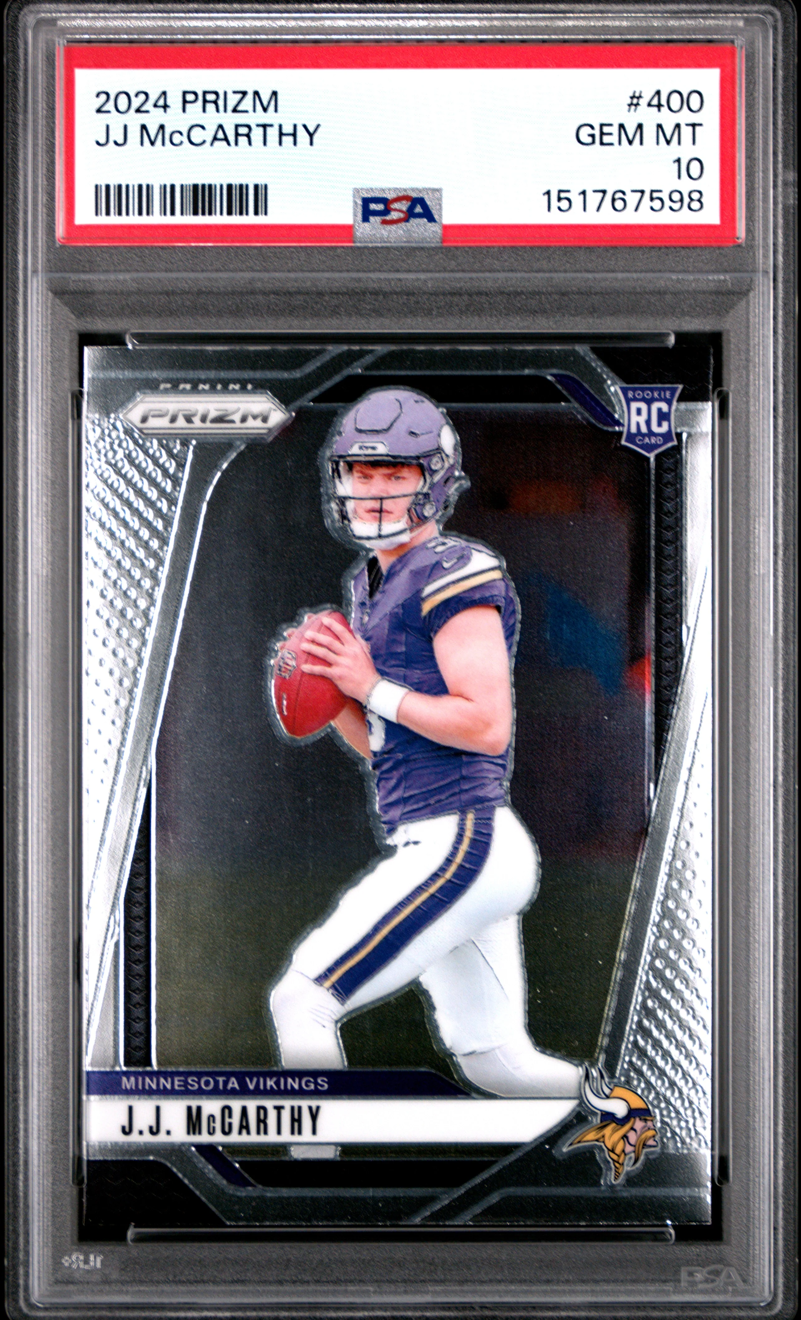 JJ McCARTHY | 2024 PANINI PRIZM 400 | PSA GEM MT 10
