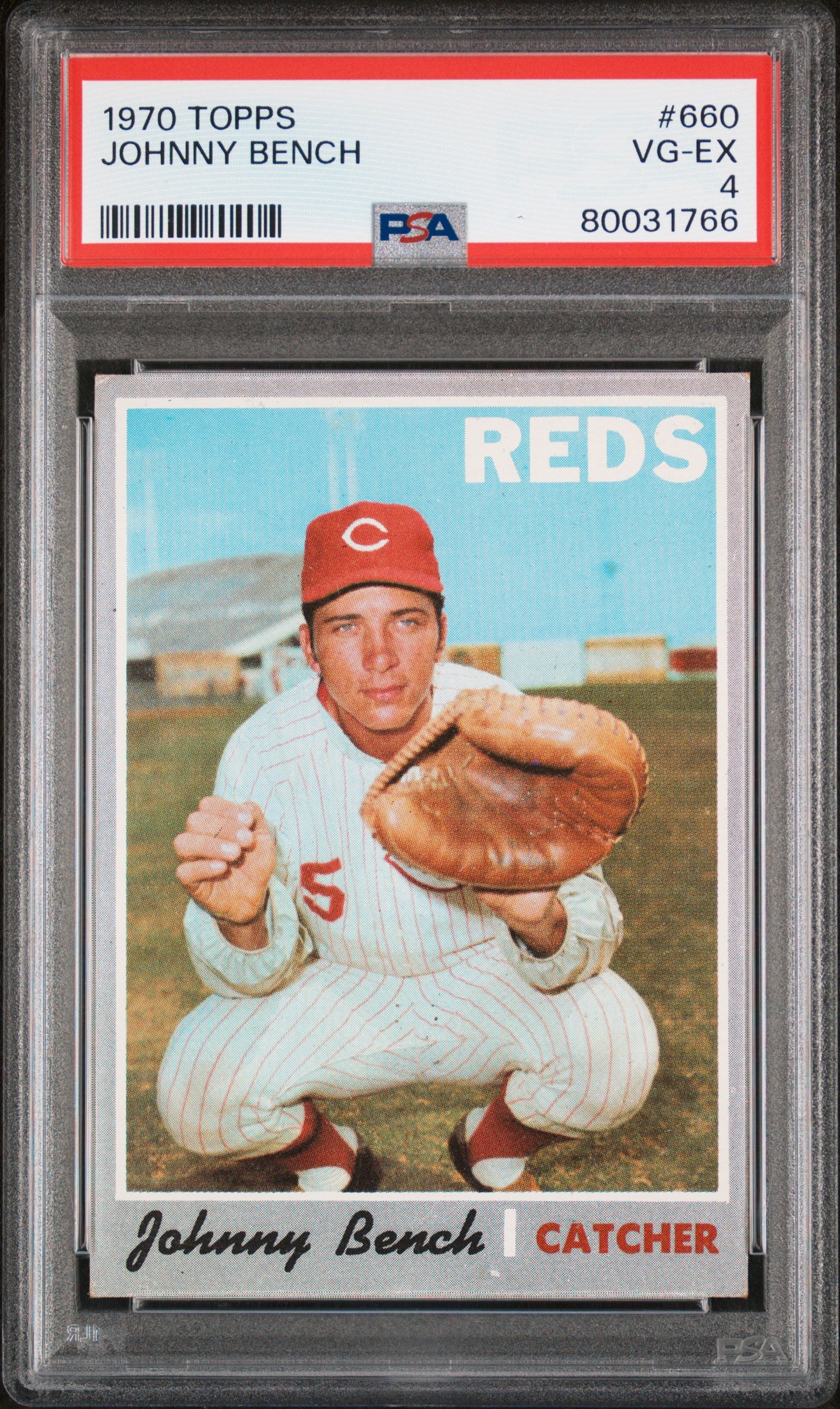JOHNNY BENCH | 1970 TOPPS 660 | PSA VG-EX 4