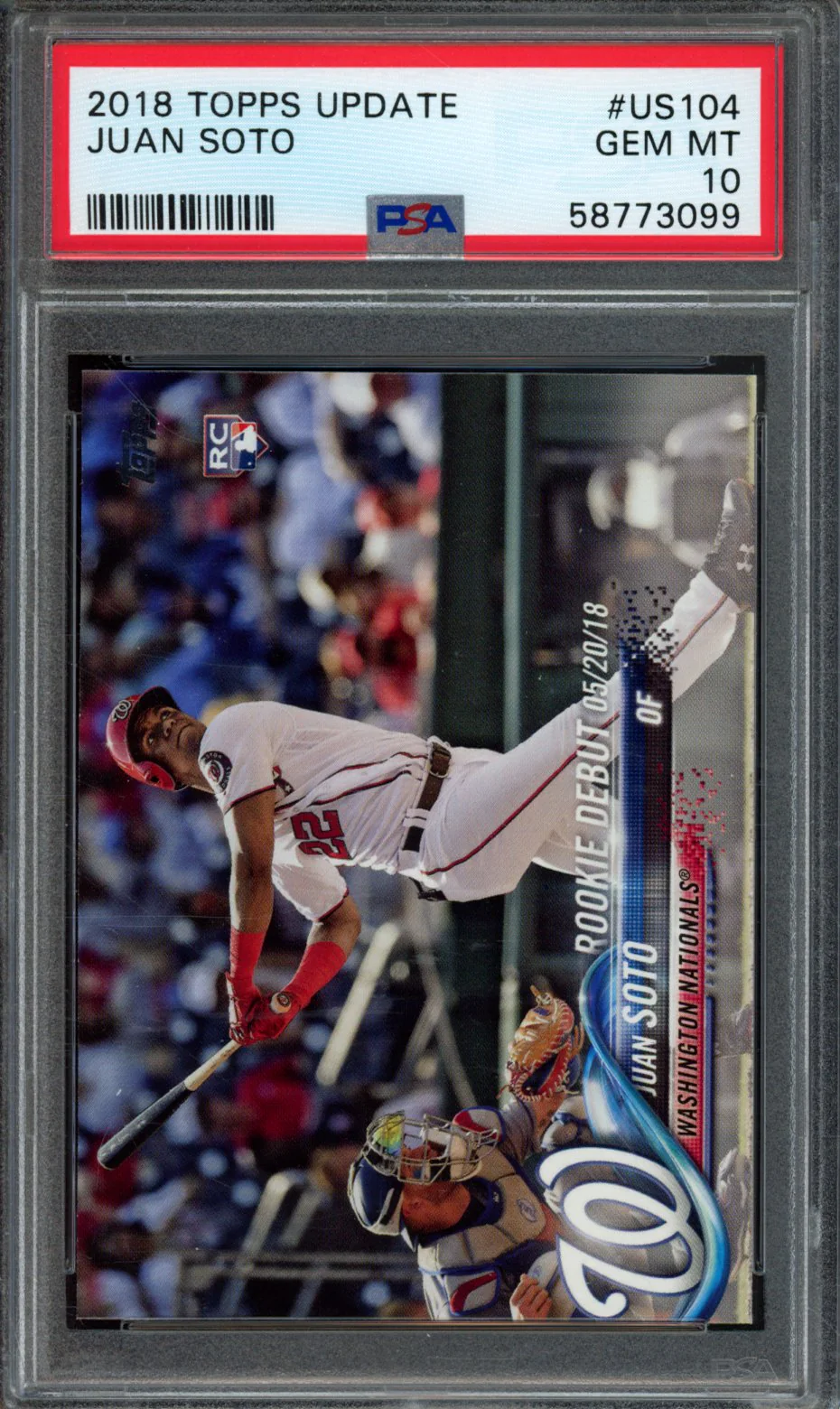 JUAN SOTO | 2018 TOPPS UPDATE | PSA GEM MT 10
