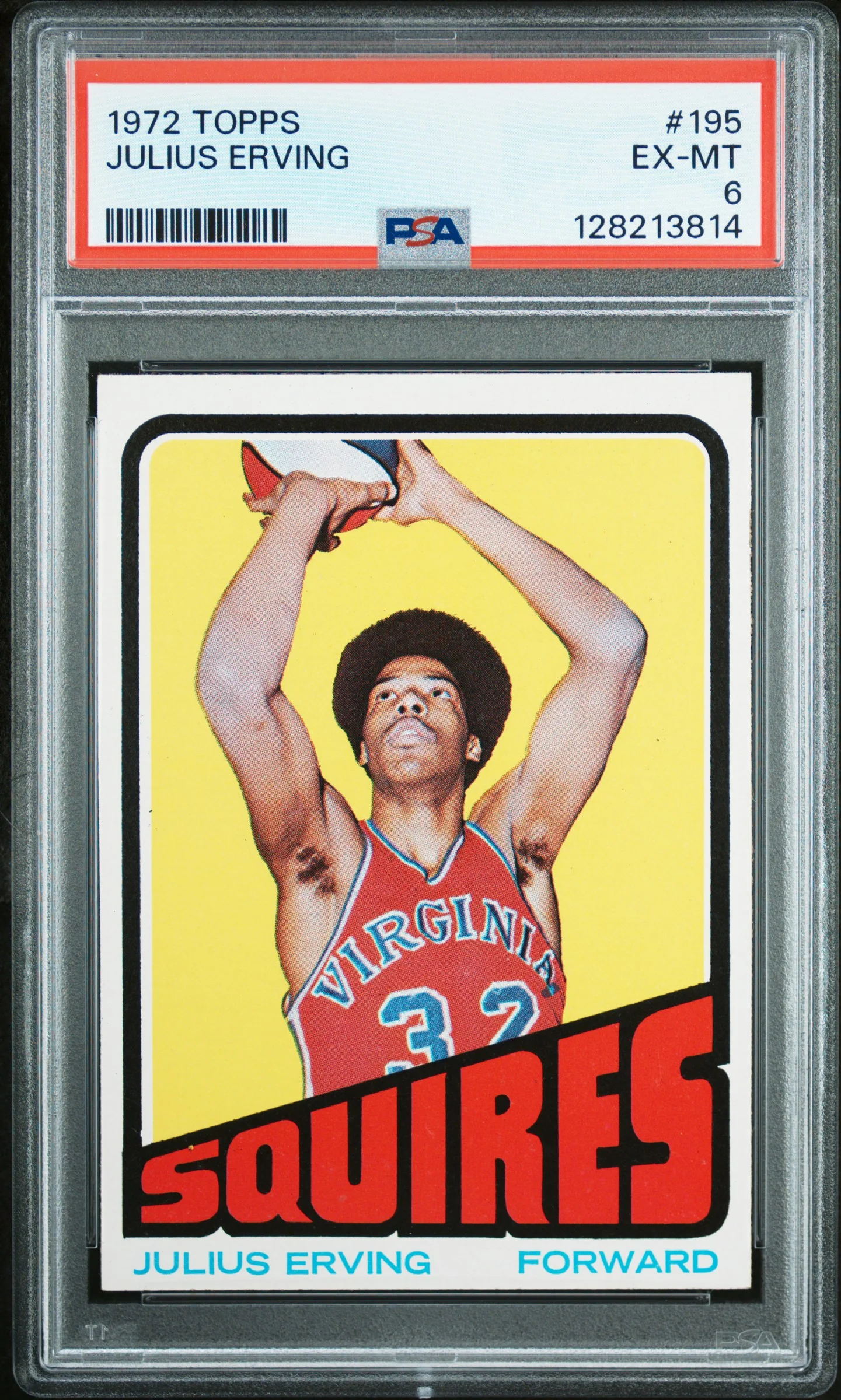 JULIUS ERVING | 1972 TOPPS 195 | PSA EX-MT 6