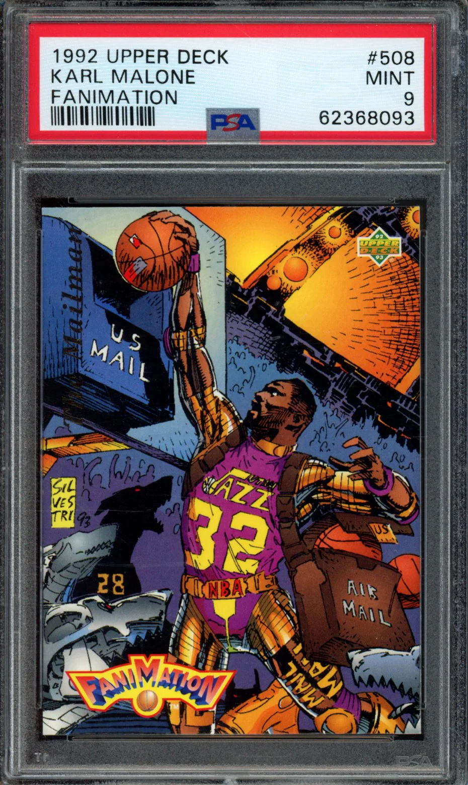 KARL MALONE | 1992 UPPER DECK | PSA MINT 9
